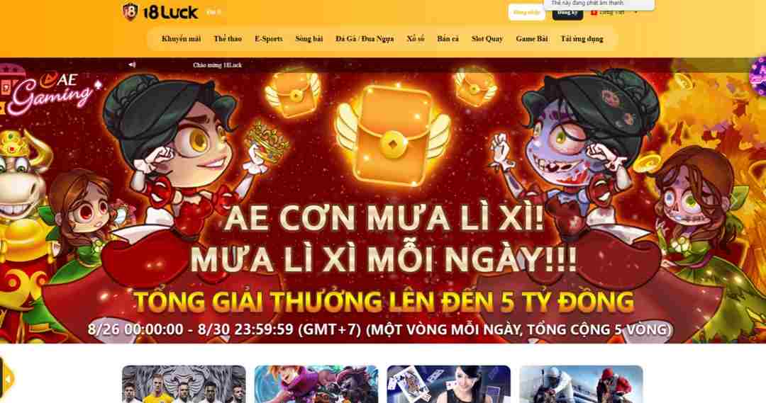 Lưu ý quan trọng khi nạp tiền vào 18Luck