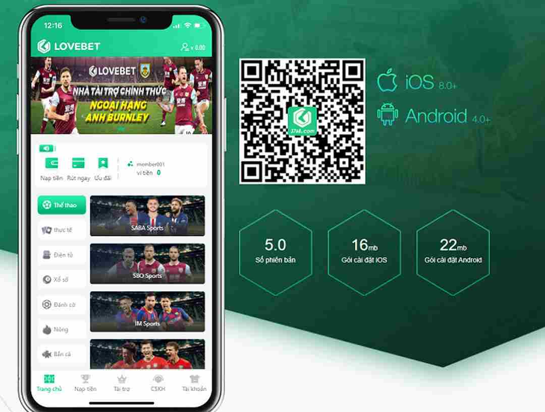 Thiết kế ứng dụng Lovebet thông minh