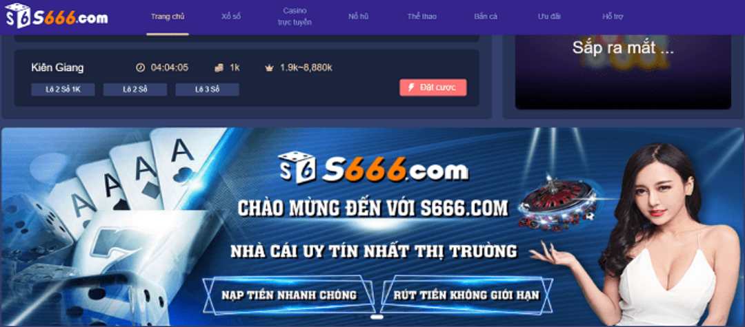 Cách nạp tiền tại S666